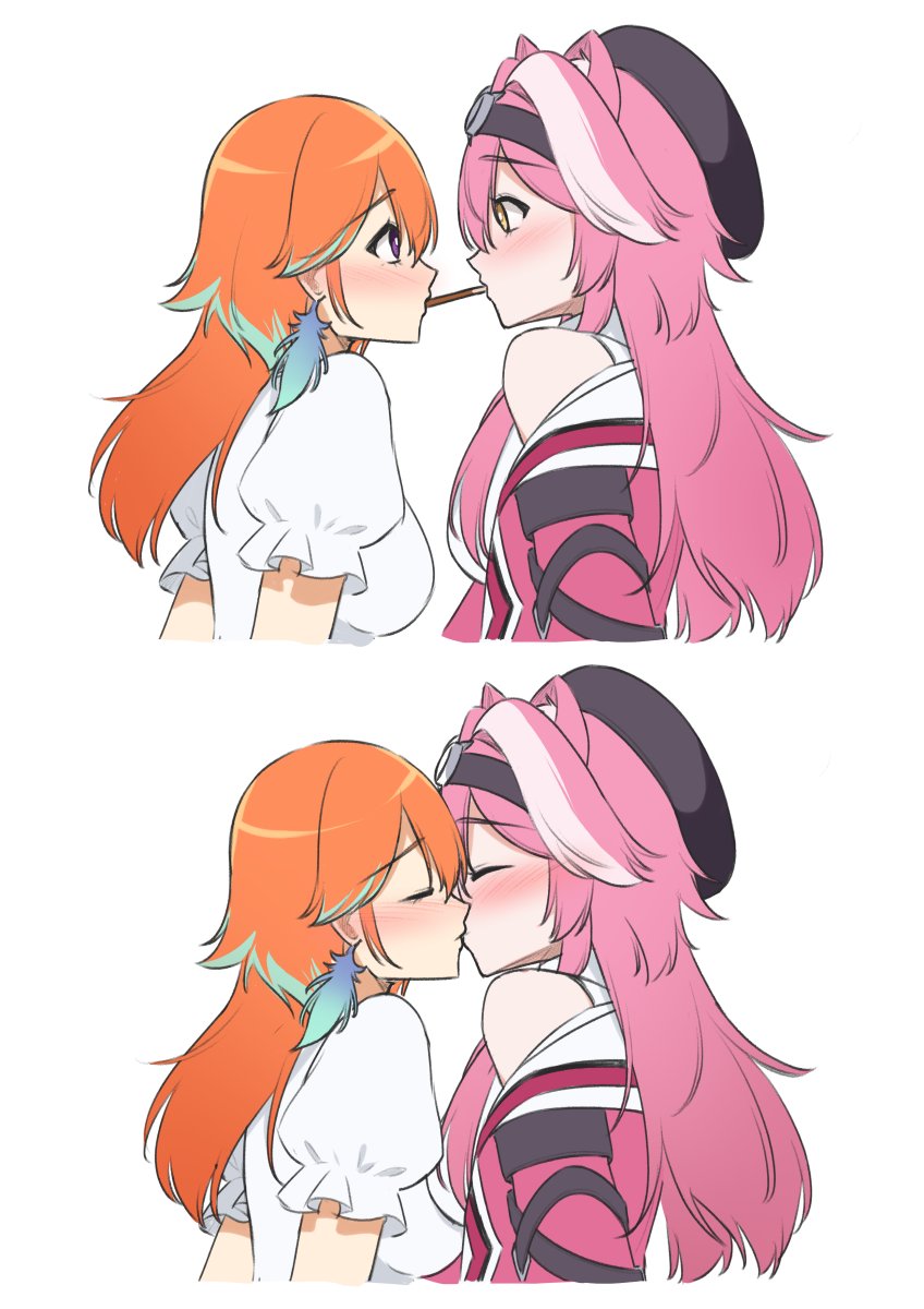 takanashi kiara and raora panthera (hololive and 1 more) drawn by akkanen