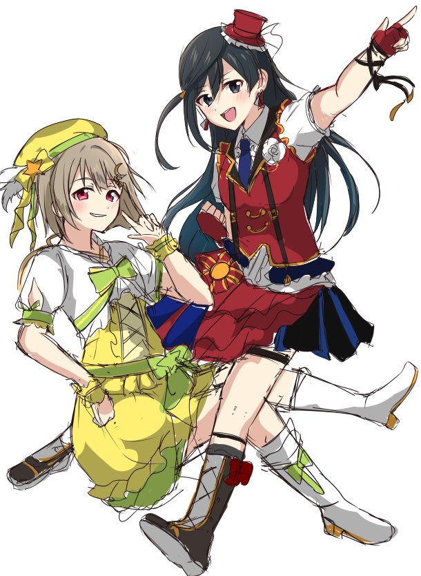 yuki setsuna and nakasu kasumi (love live! and 1 more) drawn by kiruto_(artar_12)