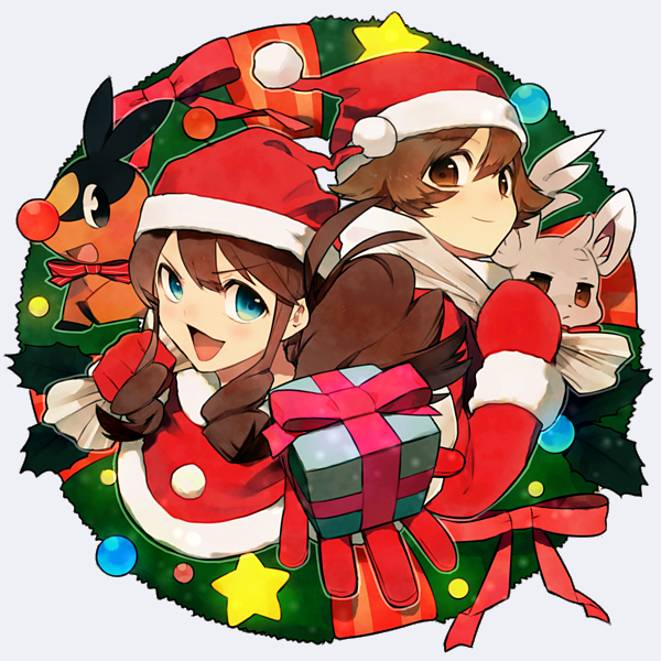 hilda, hilbert, tepig, and minccino (pokemon and 1 more) drawn by noe_yuuhi