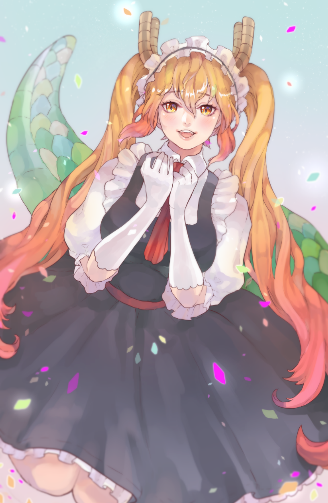 tohru (kobayashi-san chi no maidragon) drawn by rose_(jaakotodile)