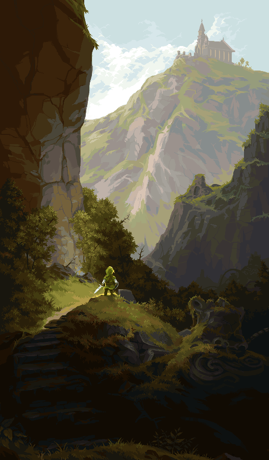 link (the legend of zelda) drawn by adam_ferguson
