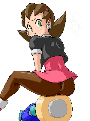 tron bonne and servbot (mega man and 1 more) drawn by isu
