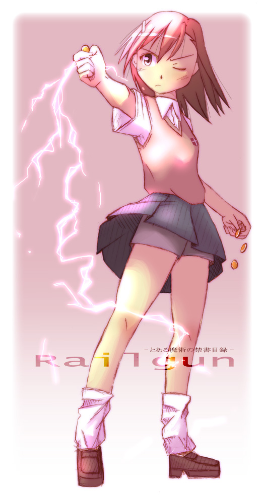 misaka mikoto (toaru majutsu no index) drawn by nyazui
