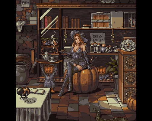 deneb rove and pumpkinhead (tactics ogre) drawn by mago_(maggot72)