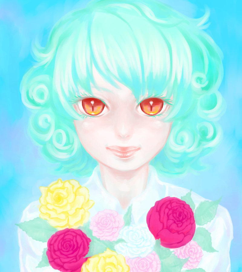 kazami yuuka (touhou) drawn by mago_(gengennikoniko)