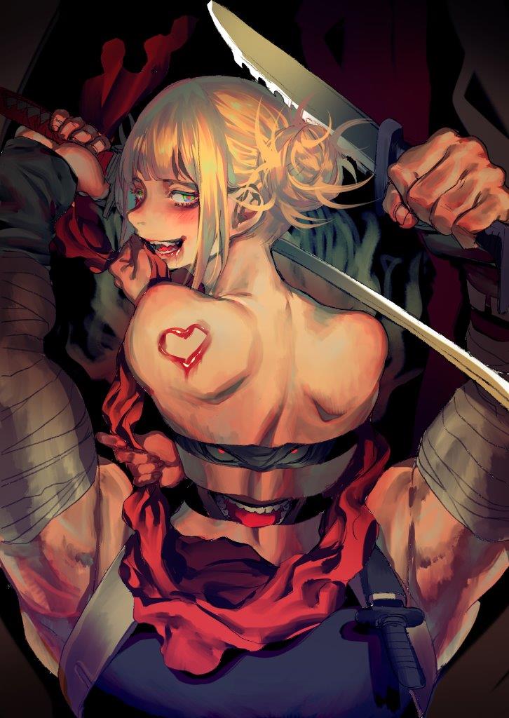 toga himiko and stain (boku no hero academia) drawn by dekucha_kawaii