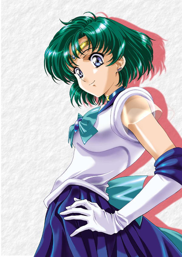 mizuno ami, sailor mercury, and super sailor mercury (bishoujo senshi sailor moon) drawn by kawarajima_kou