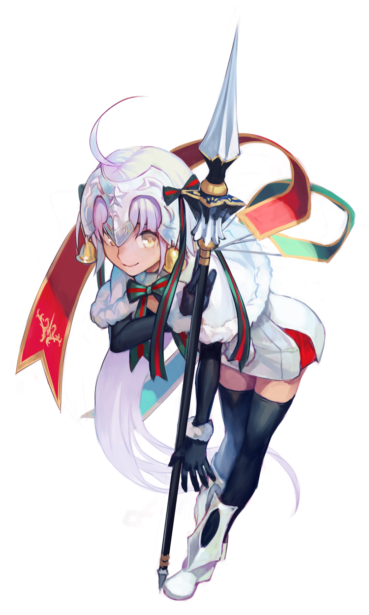 jeanne d'arc alter santa lily (fate and 1 more) drawn by hungry_clicker