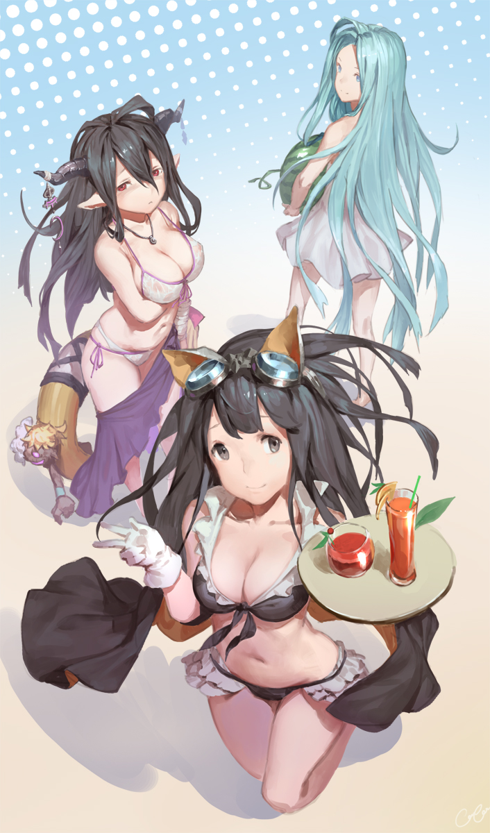 lyria, danua, jessica, gretel, and hansel (granblue fantasy) drawn by cancer_(zjcconan)