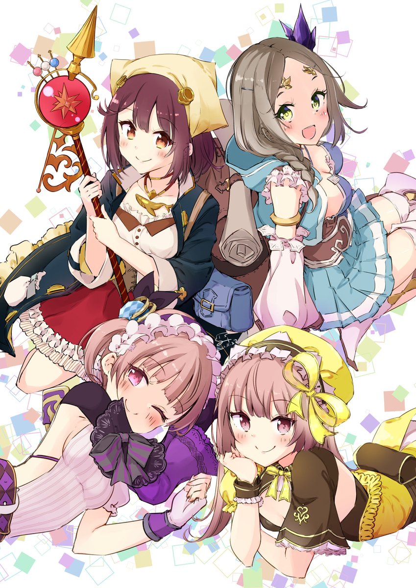 sophie neuenmuller, firis mistlud, suelle malen, and lydie malen (atelier and 3 more) drawn by minidraco