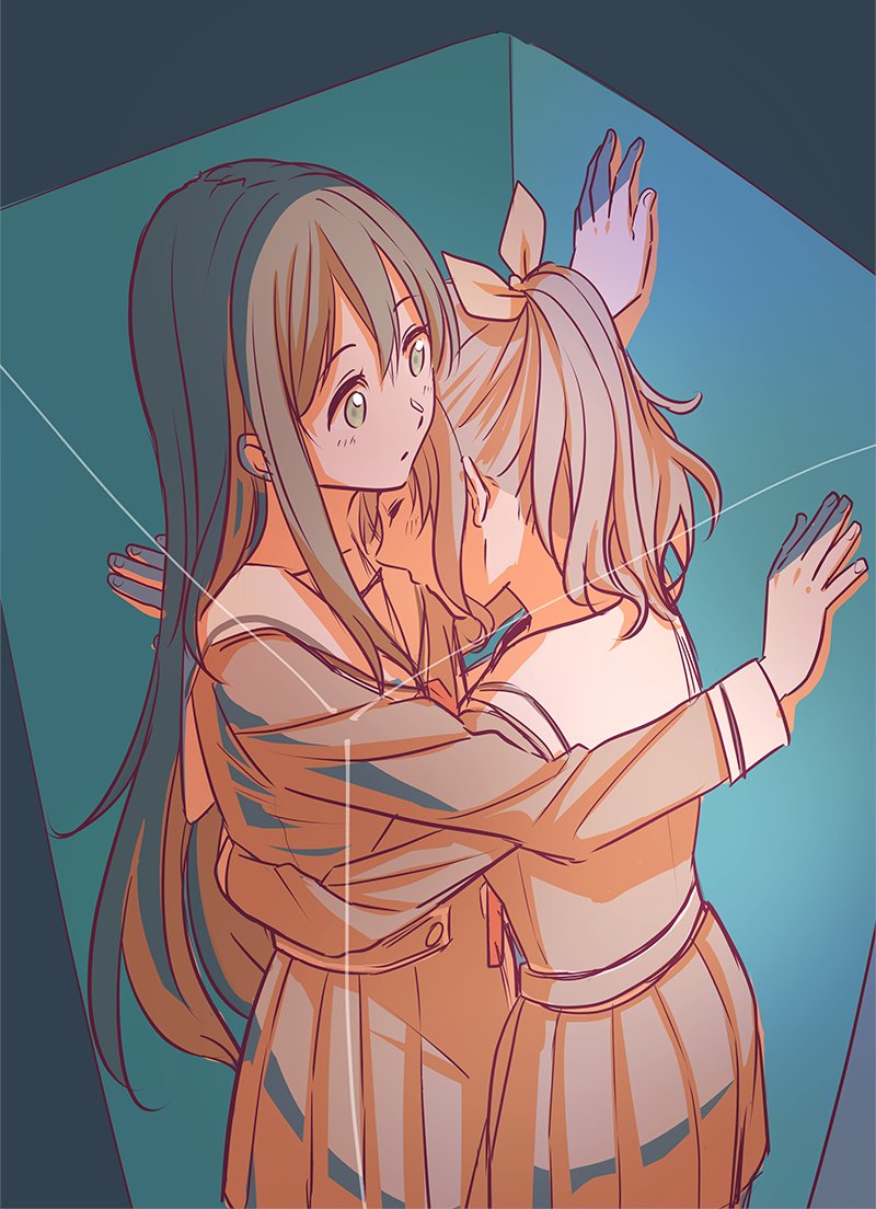 hanazono tae and yamabuki saya (bang dream!) drawn by hachikai_hacchi