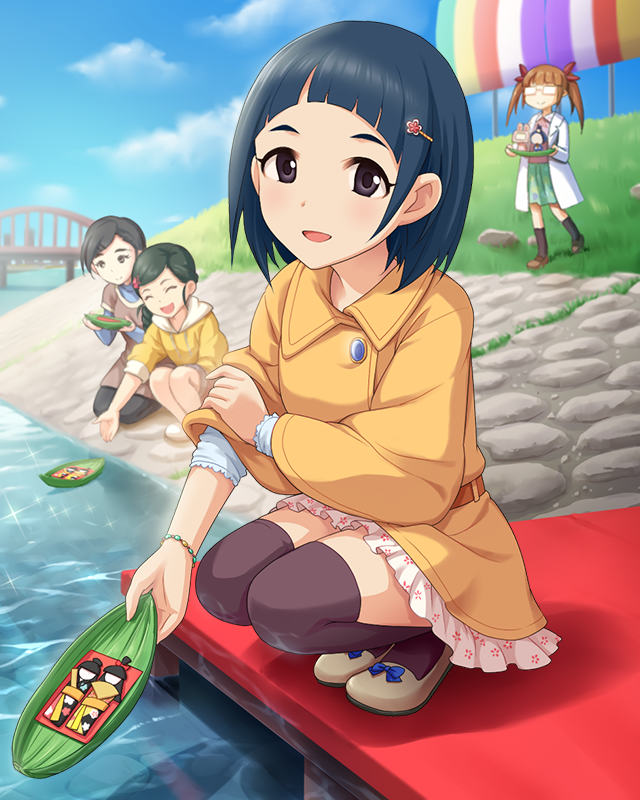 ikebukuro akiha, matsuo chizuru, okazaki yasuha, and shuto aoi (idolmaster and 1 more)