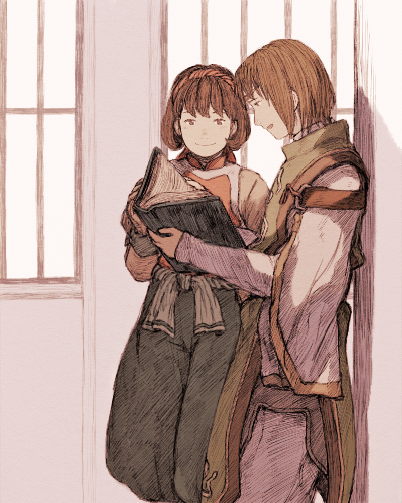 nanami and luc (gensou suikoden and 1 more) drawn by maeka_(kumaekake)