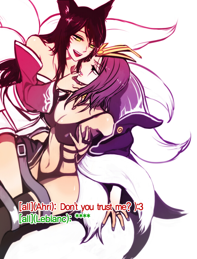 ahri and leblanc (league of legends) drawn by hooreng