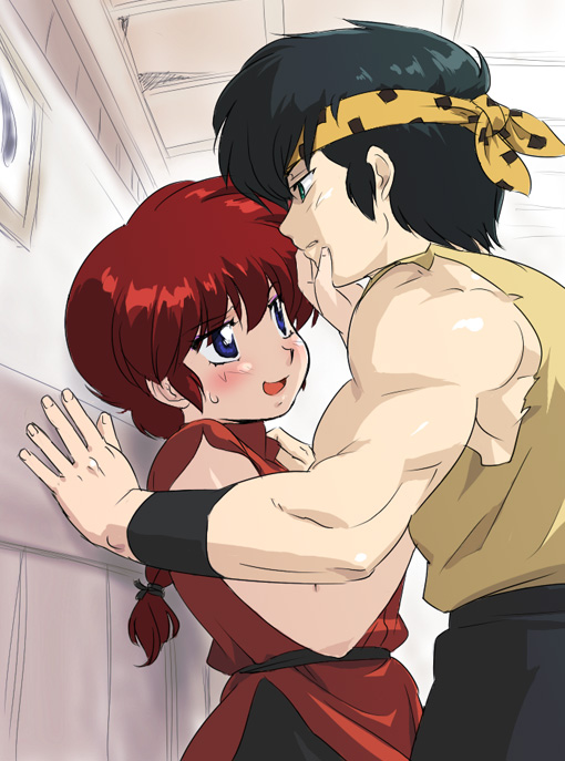ranma-chan and hibiki ryouga (ranma 1/2) drawn by mage_(harumagedon)