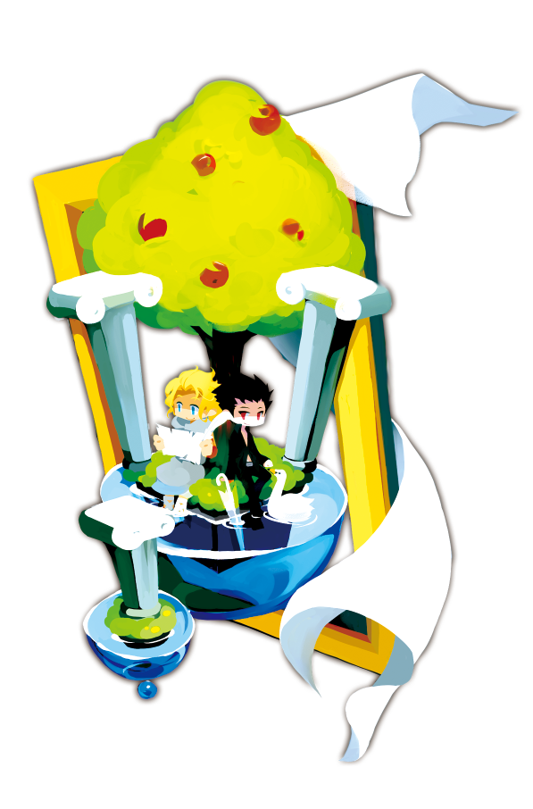 lucifel and enoch (el shaddai) drawn by kaku_sugar