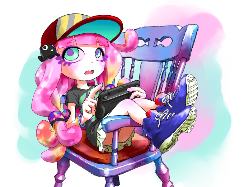 harmony and harmony's clownfish (splatoon and 1 more) drawn by tanukino