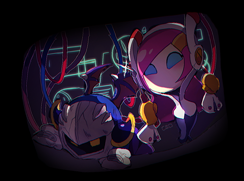 meta knight and susie (kirby and 1 more) drawn by nt_26
