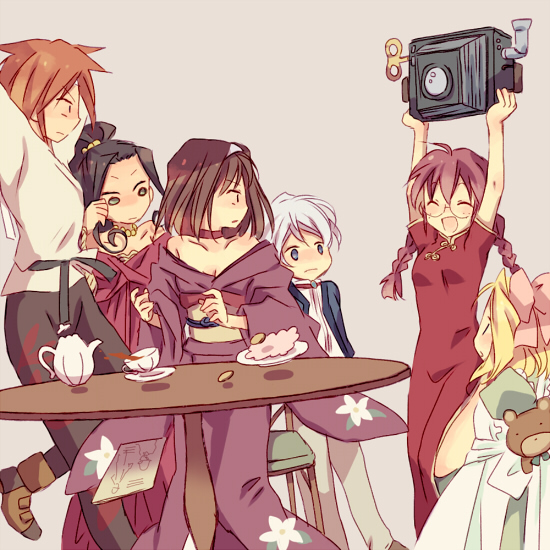 kanzaki sumire, iris chateaubriand, ri kouran, kirishima kanna, reni milchstrasse, and 2 more (sakura taisen and 1 more) drawn by wato_(ko)
