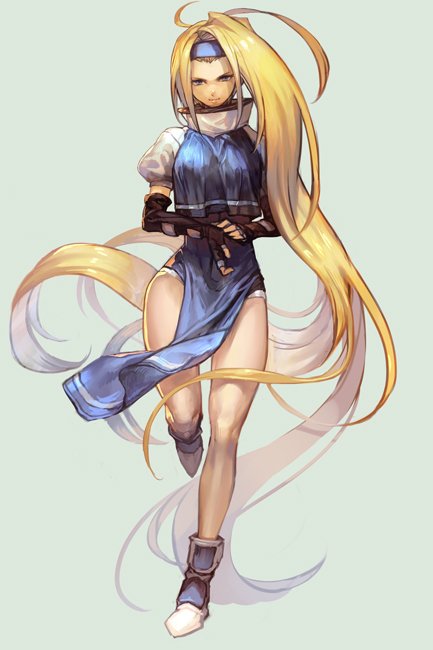 millia rage (guilty gear and 2 more) drawn by hungry_clicker