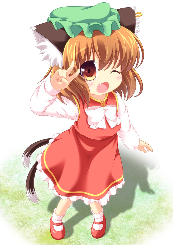 chen (touhou) drawn by pila-pela