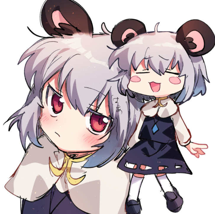 nazrin and nyon (touhou and 1 more) drawn by xox_xxxxxx