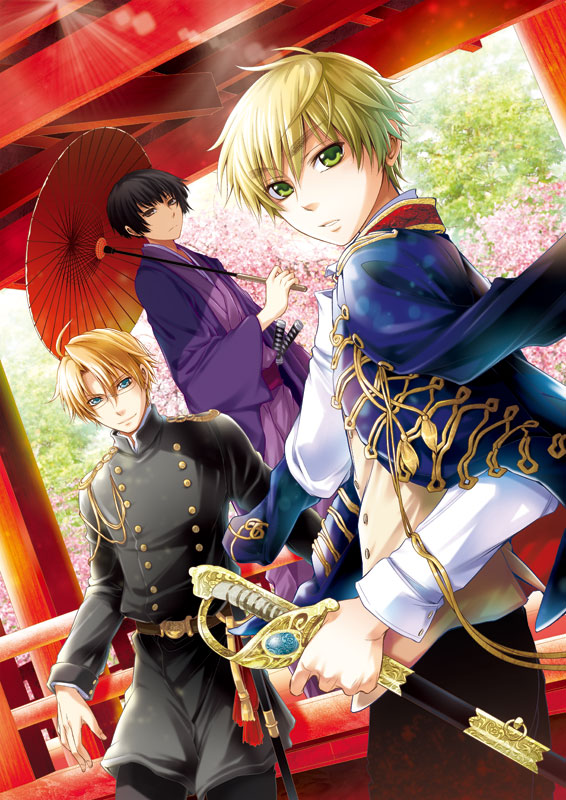 america, united kingdom, and japan (axis powers hetalia) drawn by omega_2-d
