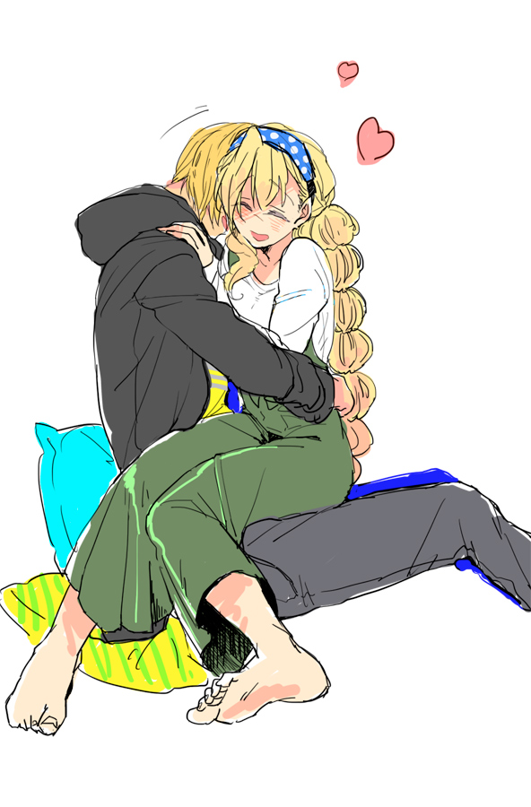 mary stuart and tenzou crossunite (kyoukaisenjou no horizon) drawn by hjm