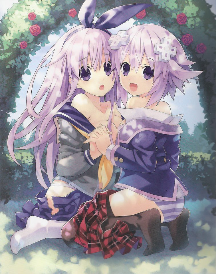 neptune and nepgear (neptune and 1 more) drawn by hirano_katsuyuki