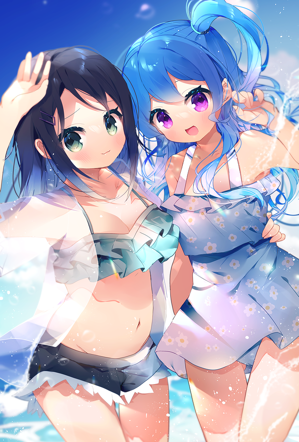 okusawa misaki and matsubara kanon (bang dream!) drawn by yun_(dust-i1)