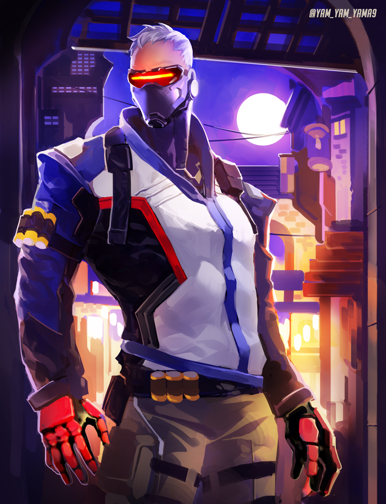 soldier: 76 (overwatch and 1 more) drawn by sigma_2018