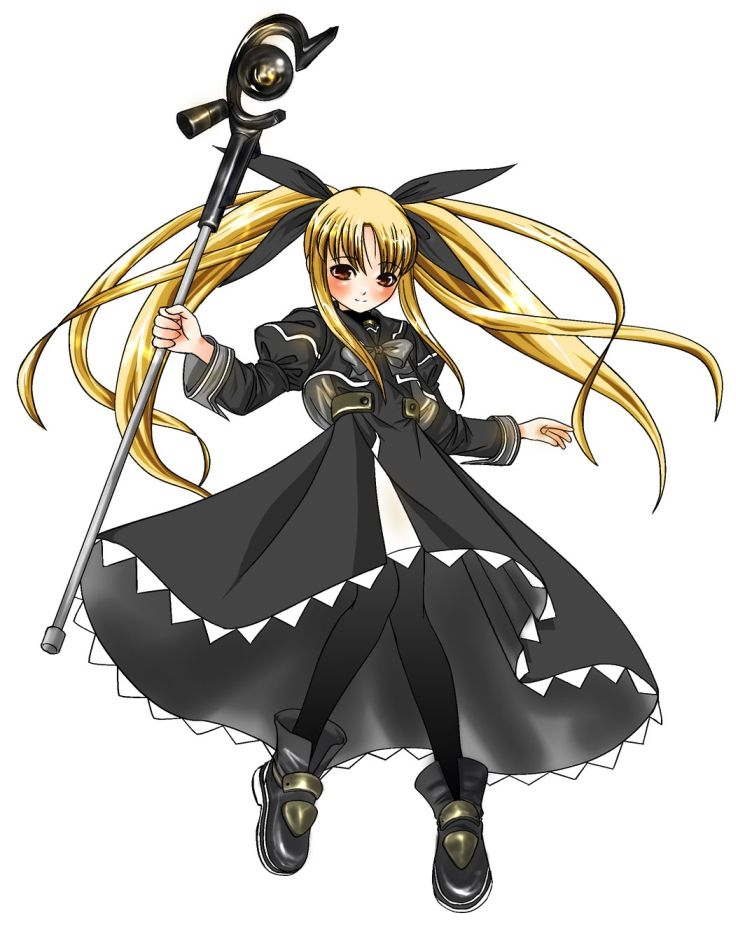 fate testarossa, takamachi nanoha, and raising heart (lyrical nanoha and 1 more)