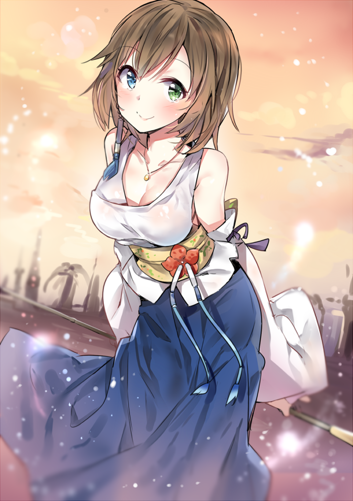 yuna (final fantasy and 1 more) drawn by yuran