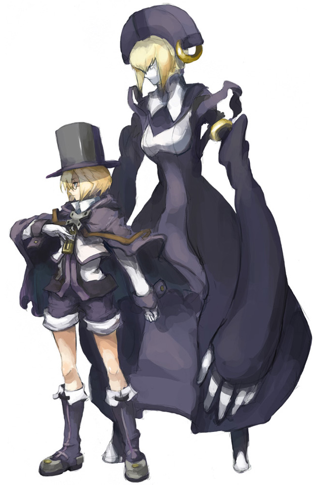 carl clover and nirvana (blazblue) drawn by kasa_(hitori_sanka)