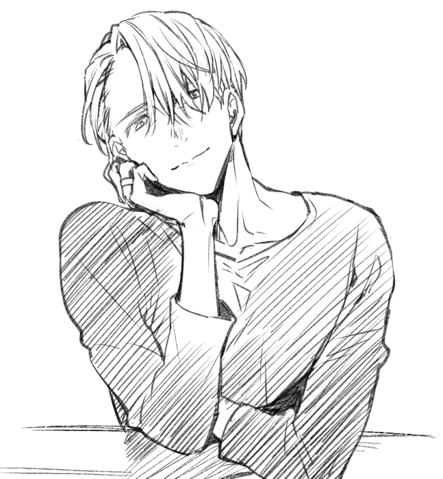 viktor nikiforov (yuri!!! on ice) drawn by kuroemon