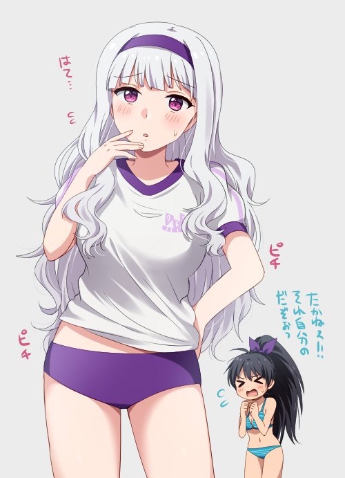 shijou takane and ganaha hibiki (idolmaster and 1 more) drawn by hiiringu