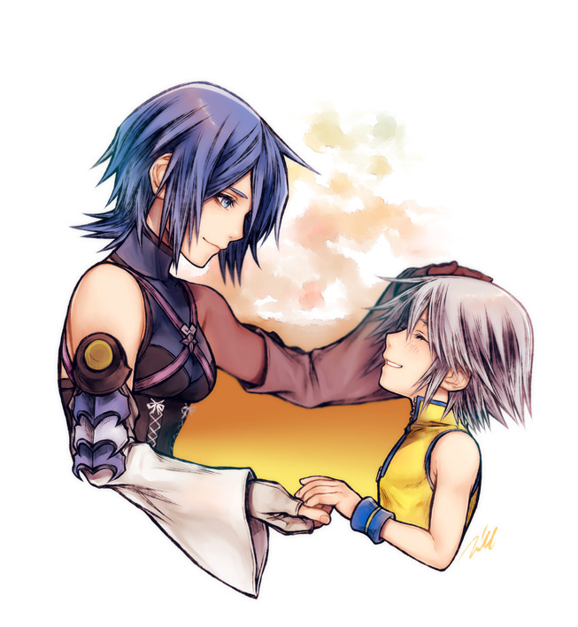 riku and aqua (kingdom hearts and 1 more) drawn by mim_(mimya0600)