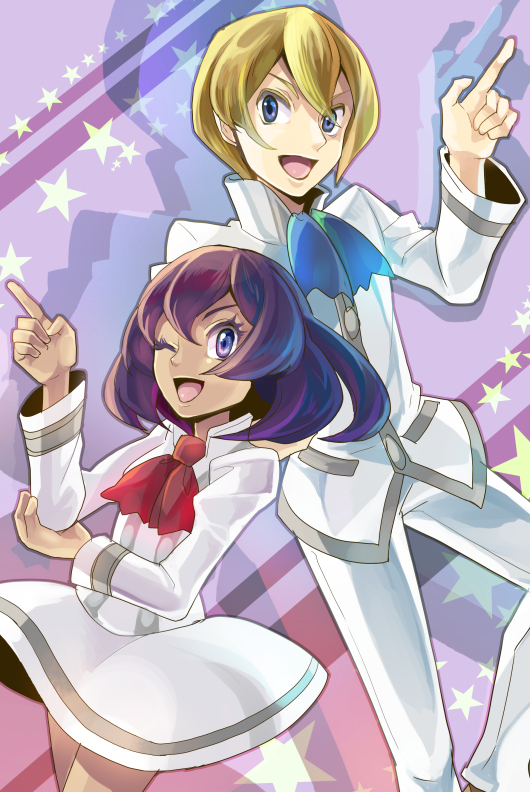 sina and dexio (pokemon and 1 more) drawn by janis_(hainegom)