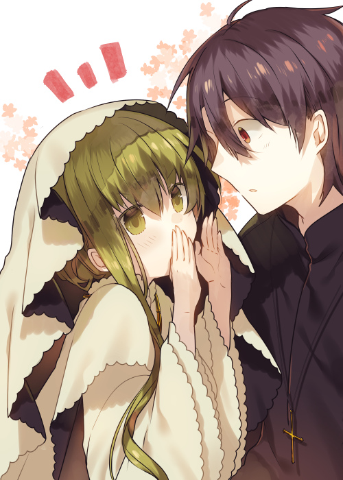 cecilia and lawrence (shiro seijo to kuro bokushi) drawn by kazutake_hazano