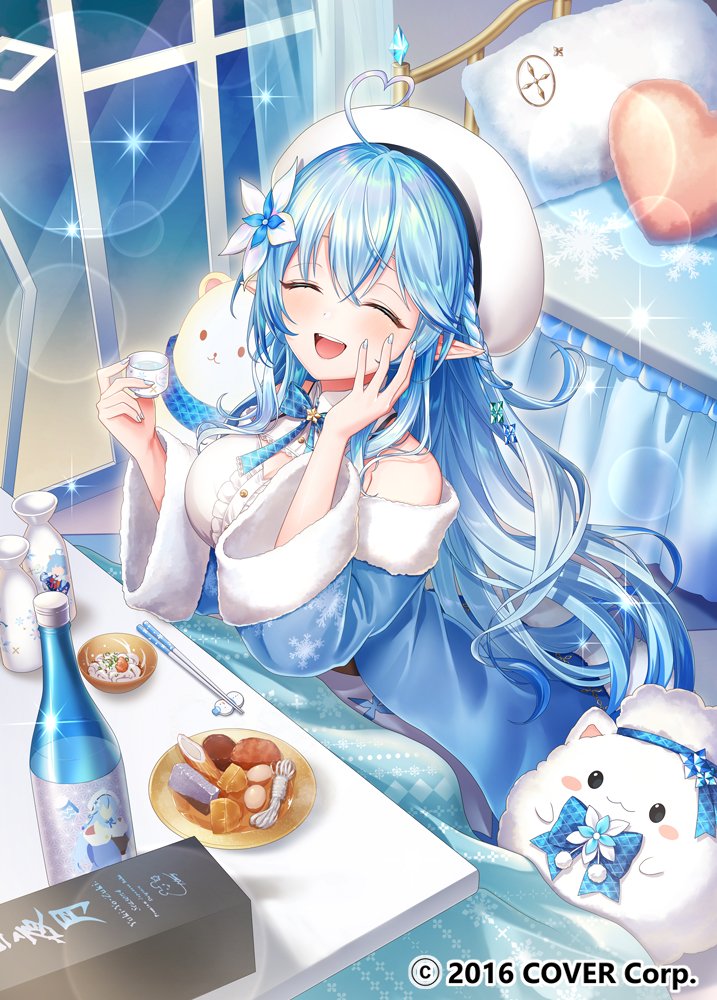 yukihana lamy, daifuku, and yukimin (hololive) drawn by gari_(apollonica)