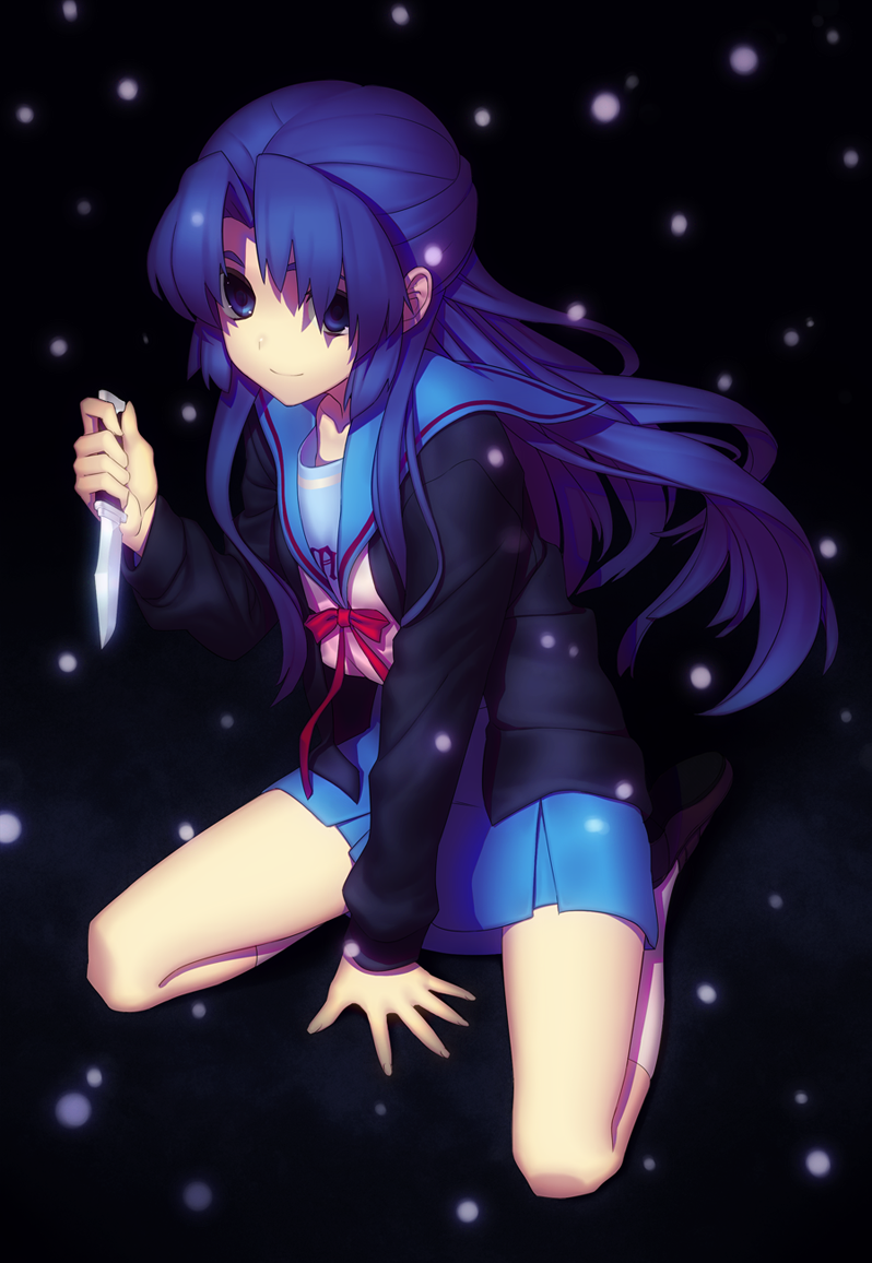 asakura ryoko (suzumiya haruhi no yuuutsu and 1 more) drawn by fondolger