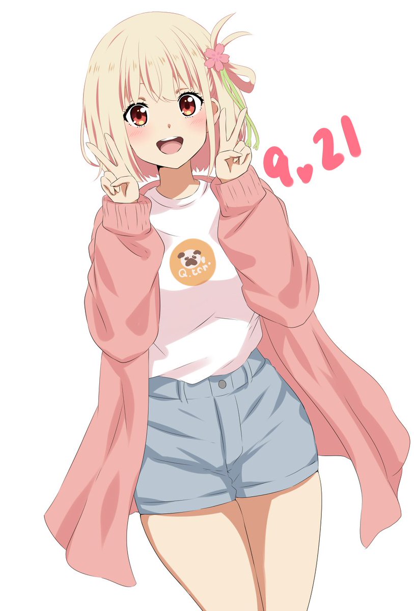 nishikigi chisato (lycoris recoil) drawn by dars_(recolors)