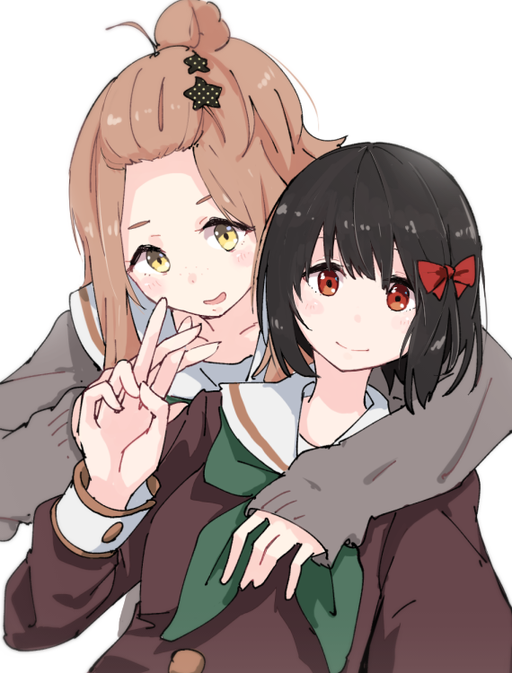 hisaishi kanade and kenzaki ririka (hibike! euphonium and 2 more) drawn by shiroshi_(denpa_eshidan)