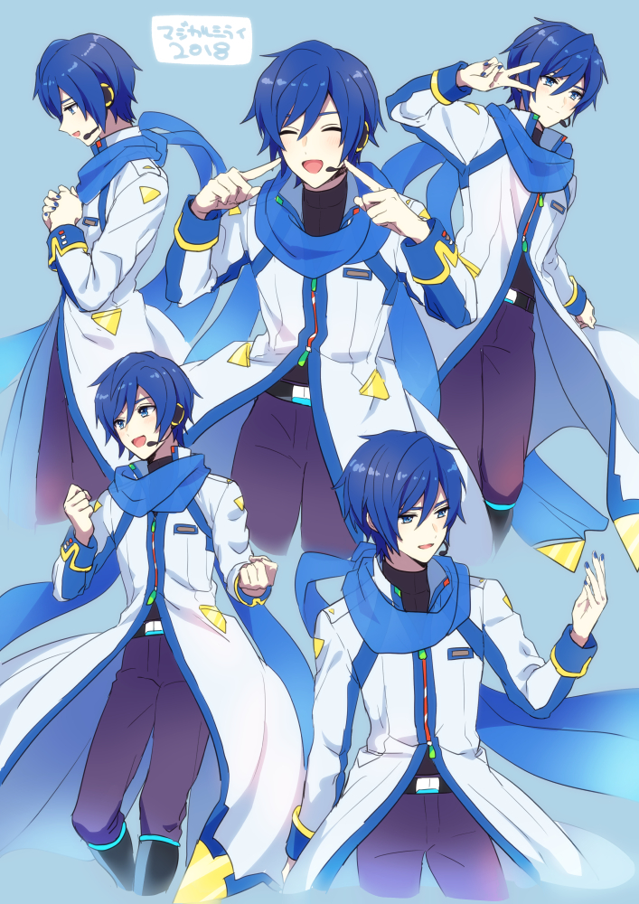 kaito (vocaloid and 1 more) drawn by akiyoshi_(tama-pete)