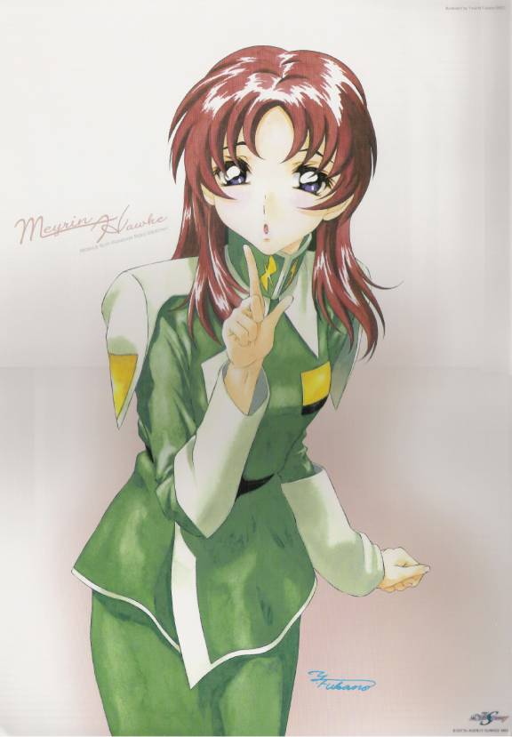 meyrin hawke (gundam and 2 more) drawn by fukano_youichi