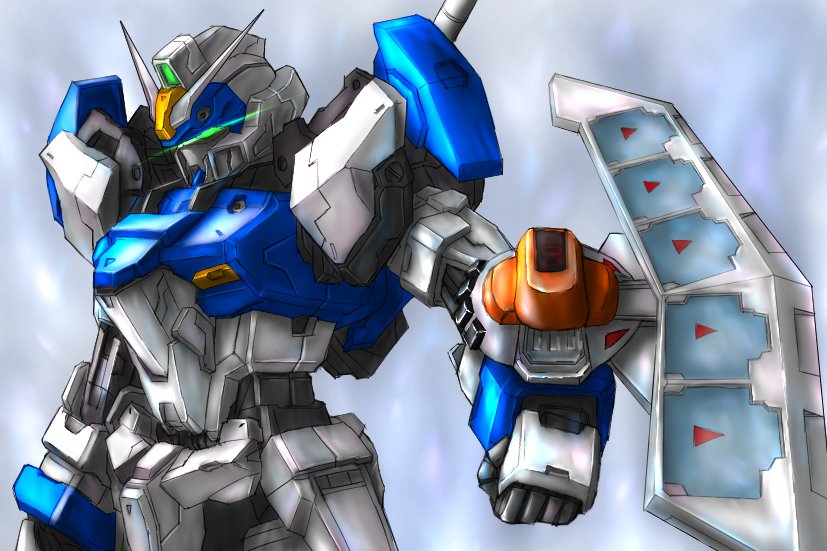 duel gundam (gundam and 2 more) drawn by fineitogel