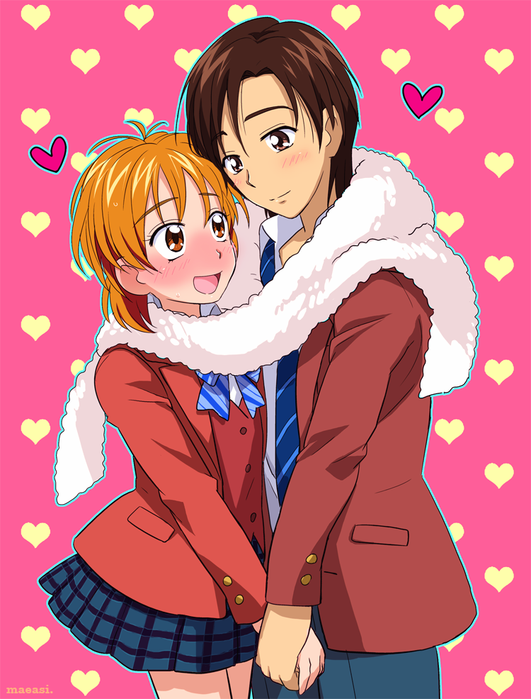 misumi nagisa and fujimura shougo (precure and 1 more) drawn by maeashi
