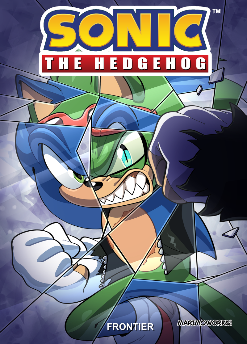 sonic the hedgehog and scourge the hedgehog (sonic and 1 more) drawn by eirian