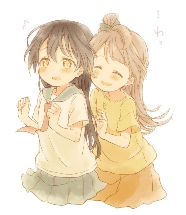 sonoda umi and minami kotori (love live! and 1 more) drawn by cora_stt