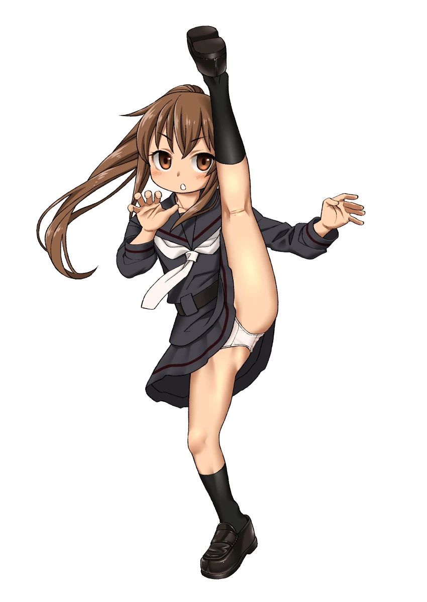 fumizuki (kantai collection) drawn by harukaze_unipo